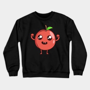 Kawaii Cartoon Peach Crewneck Sweatshirt